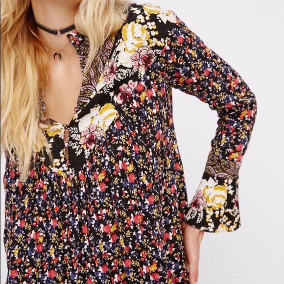 Free People Tops - Free People Mixed Print Button Up